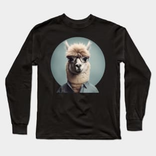 Wes Anderson Alpaca Long Sleeve T-Shirt